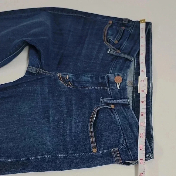 Mother The Looker Flowers From Storm Dark Wash Skinny Jeans Denim Mid Rise - Picture 8 of 14